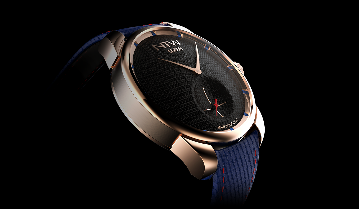 texture，ntw，Lisbon，Automatic watch，conceptual design，industrial design，